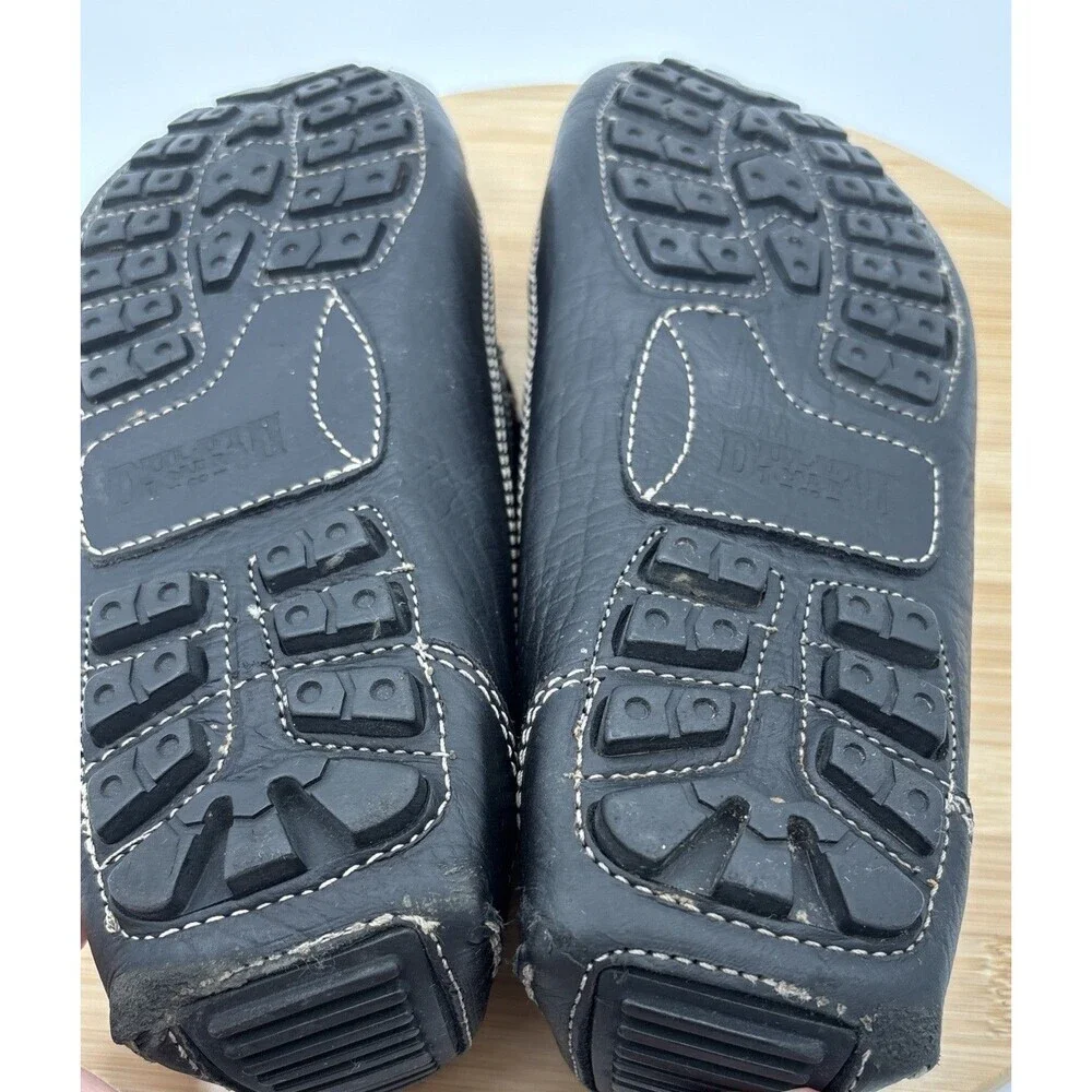 Duluth Trading Black Bison Leather Driving Mocs Moccasins Men’s 11W Slip On